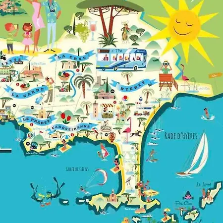 Presqu'ile De Giens, Joli T2 A 5 Minutes De La A Pieds Hyères